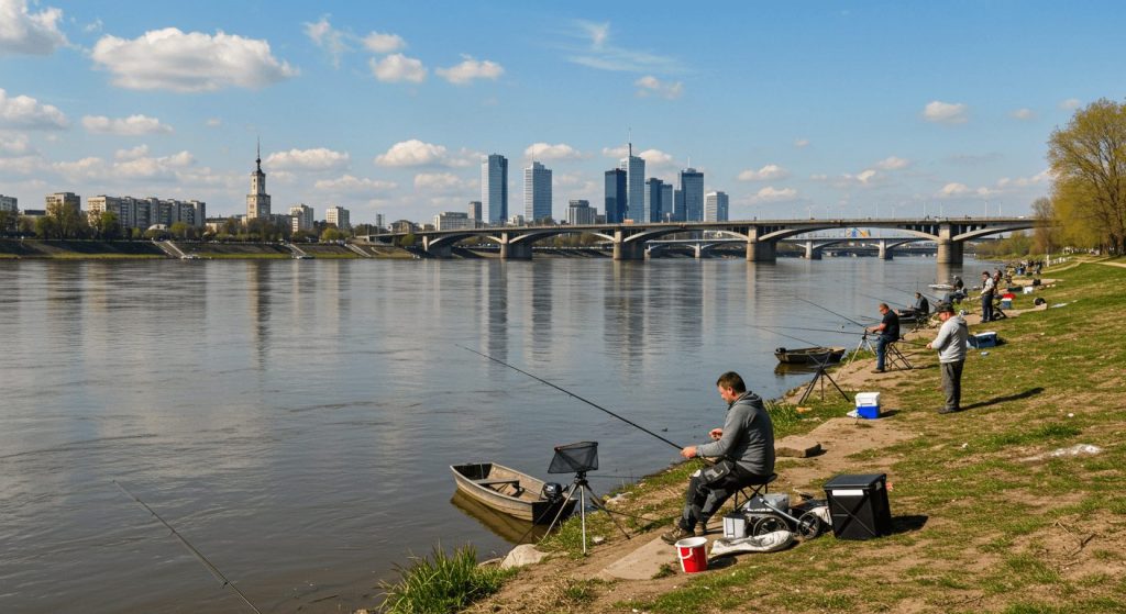 Рибалка на Віслі у Варшаві